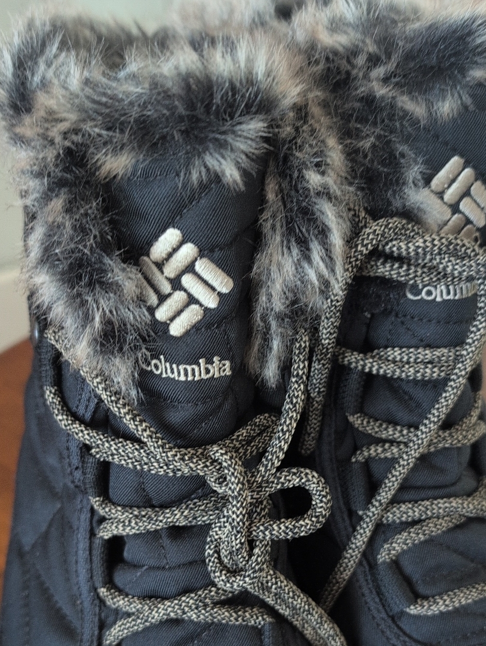 Columbia Minx Shorty Women's Black Waterproof Winter Boots with Faux Fur Trim 9 - Picture 8 of 10